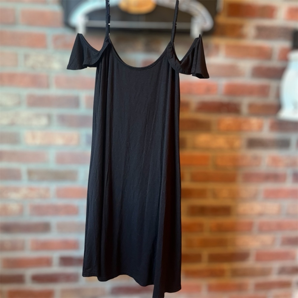 Women’s/Girls black spaghetti strap dress Size L
